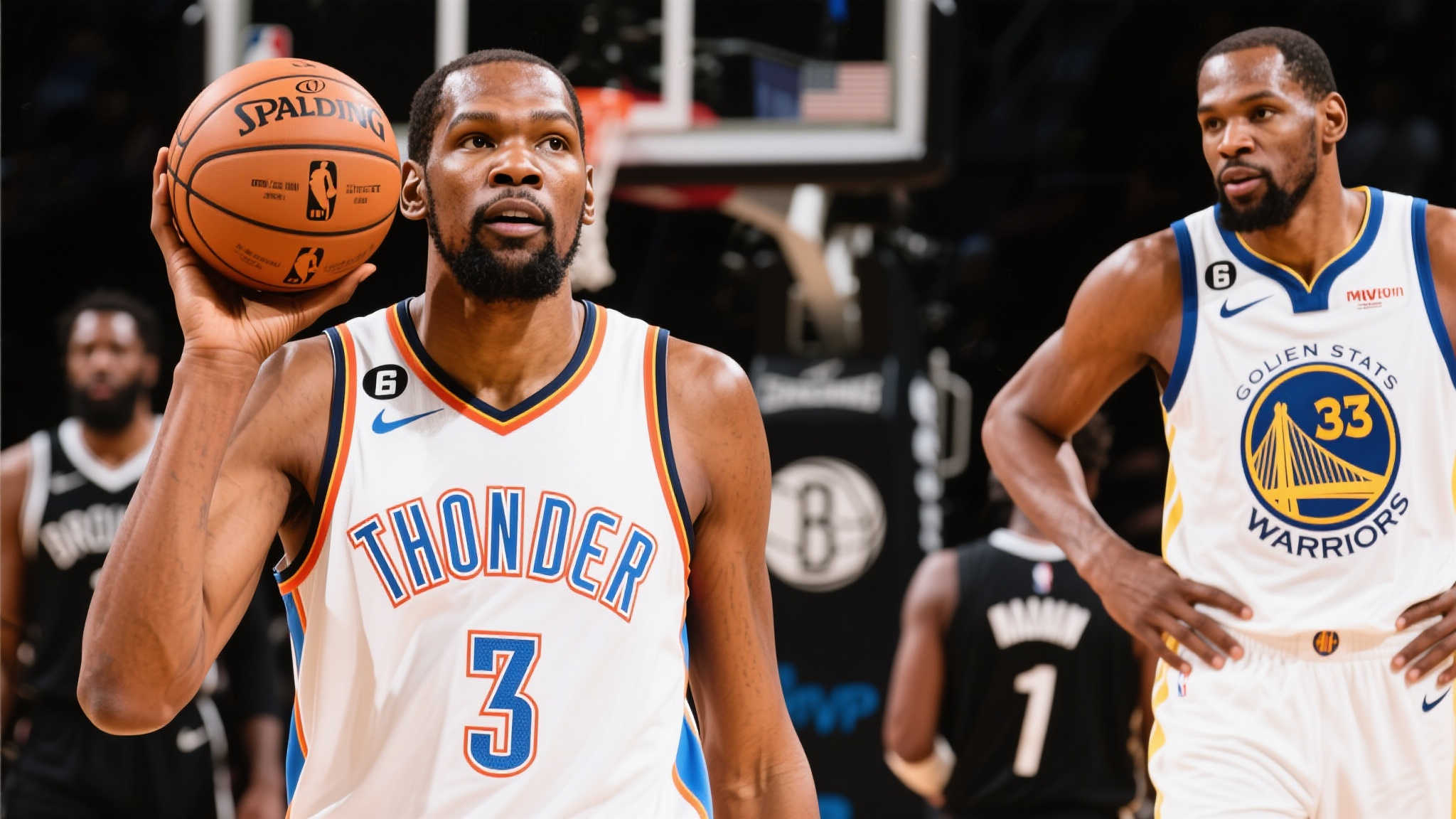 杜兰特喜讯!或与MVP巨星联手,乔治成交易关键,东部格局大变