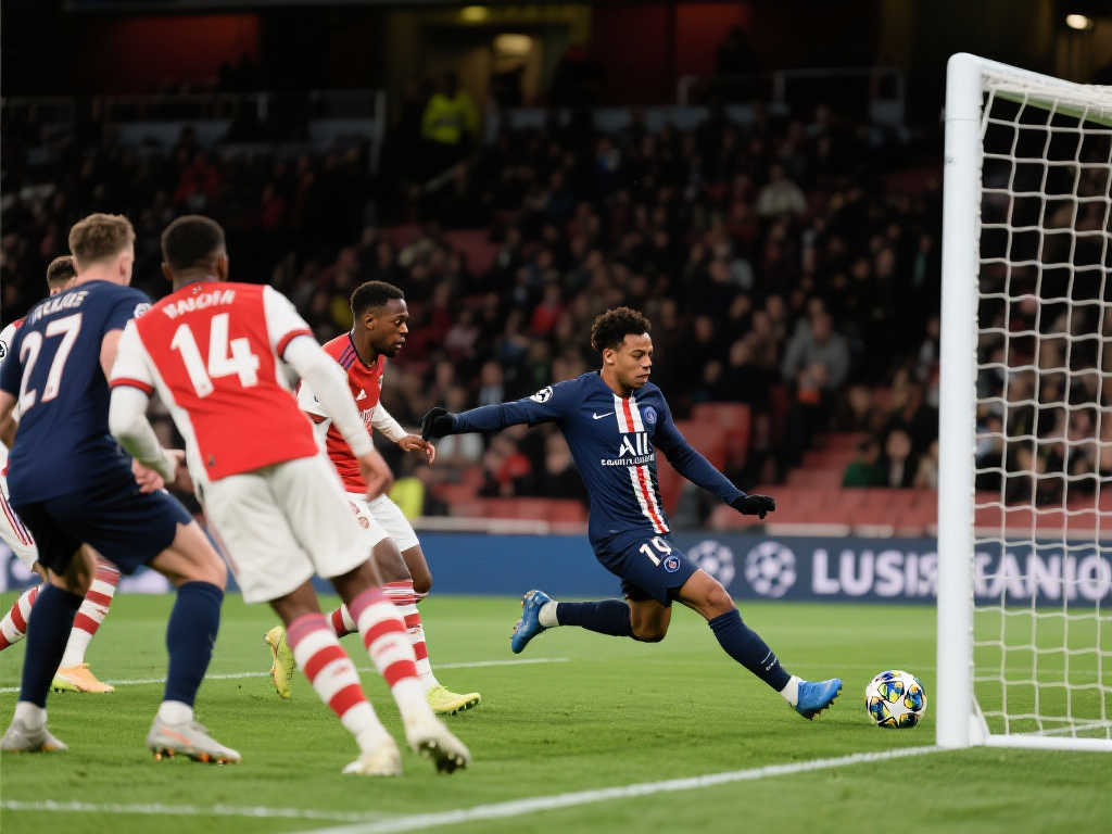 【欧冠】登贝莱开场3分15秒破门,巴黎圣日耳曼1-0领先阿森纳